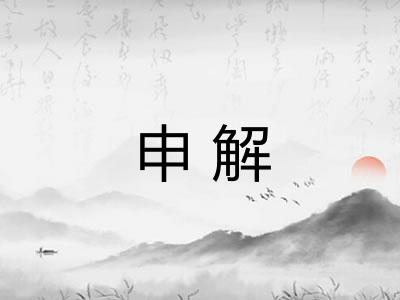 申解