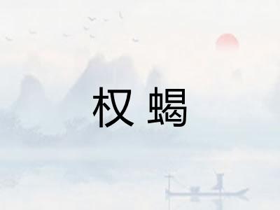 权蝎