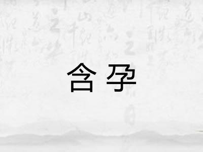 含孕