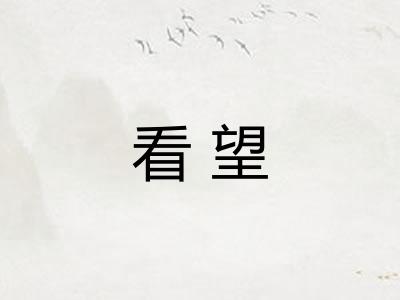 看望
