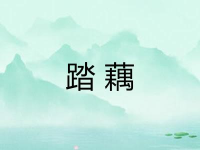 踏藕