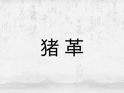 猪革