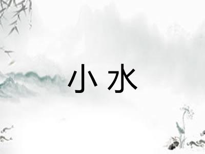 小水