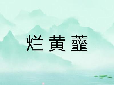 烂黄虀