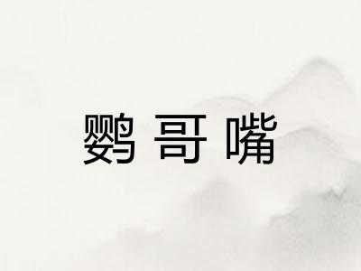 鹦哥嘴