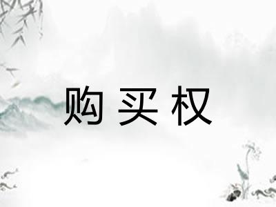 购买权