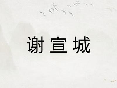 谢宣城