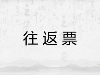 往返票