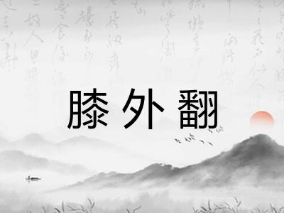 膝外翻