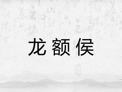 龙额侯