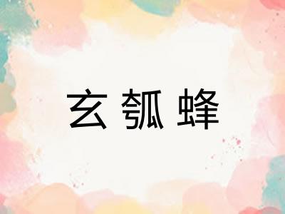 玄瓠蜂