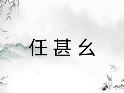 任甚幺