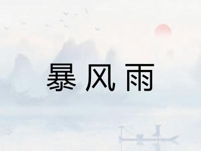 暴风雨