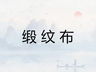 缎纹布