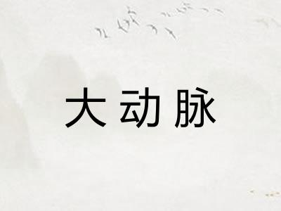 大动脉