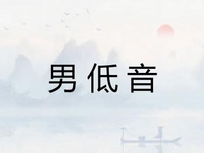 男低音