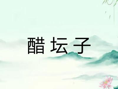 醋坛子
