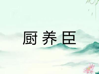 厨养臣