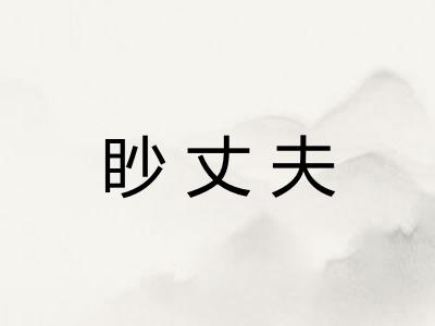眇丈夫
