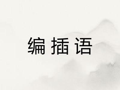 编插语