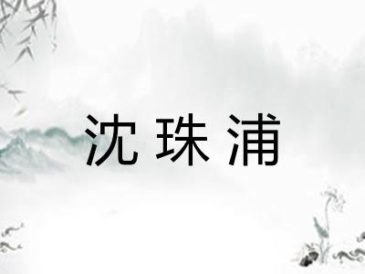 沈珠浦