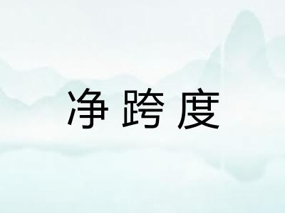 净跨度