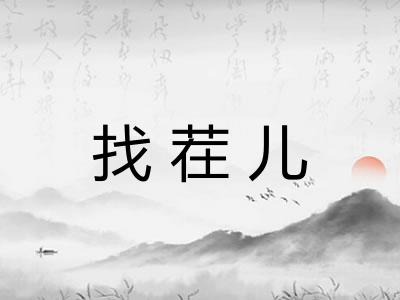 找茬儿