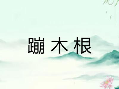 蹦木根