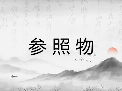 参照物