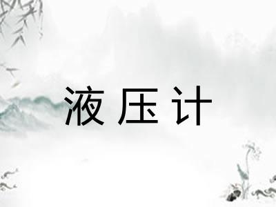 液压计