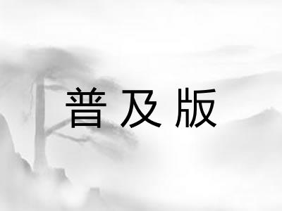 普及版