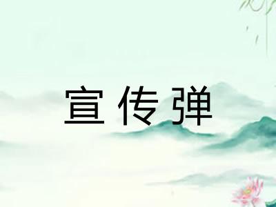 宣传弹
