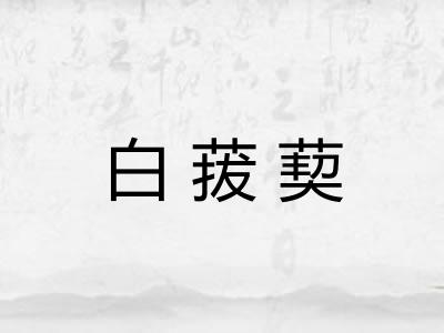 白菝葜