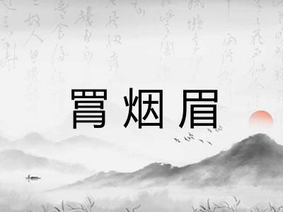 罥烟眉