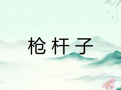 枪杆子