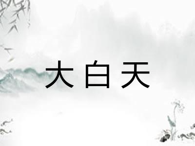 大白天
