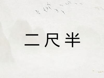 二尺半