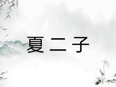 夏二子 夏二子