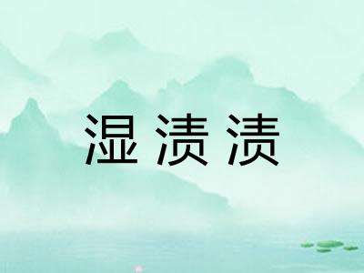 湿渍渍