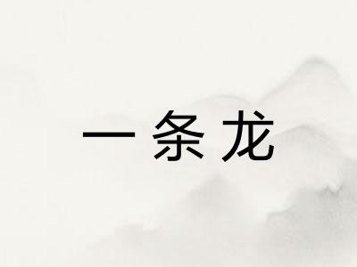 一条龙