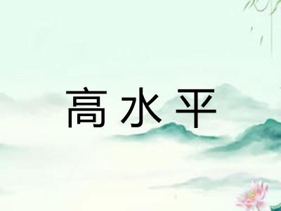 高水平
