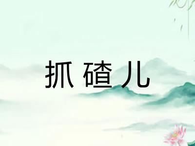 抓碴儿