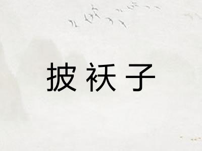 披袄子
