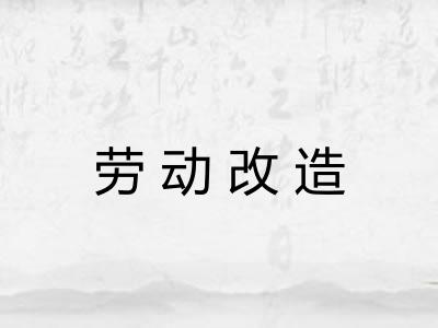 劳动改造