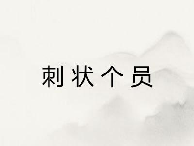 刺状个员