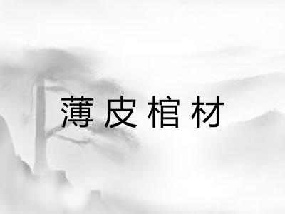 薄皮棺材