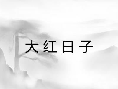 大红日子 大红日子