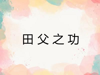 田父之功