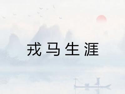 戎马生涯