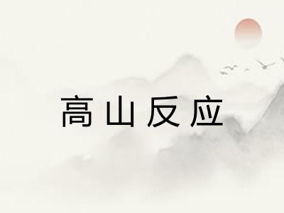 高山反应